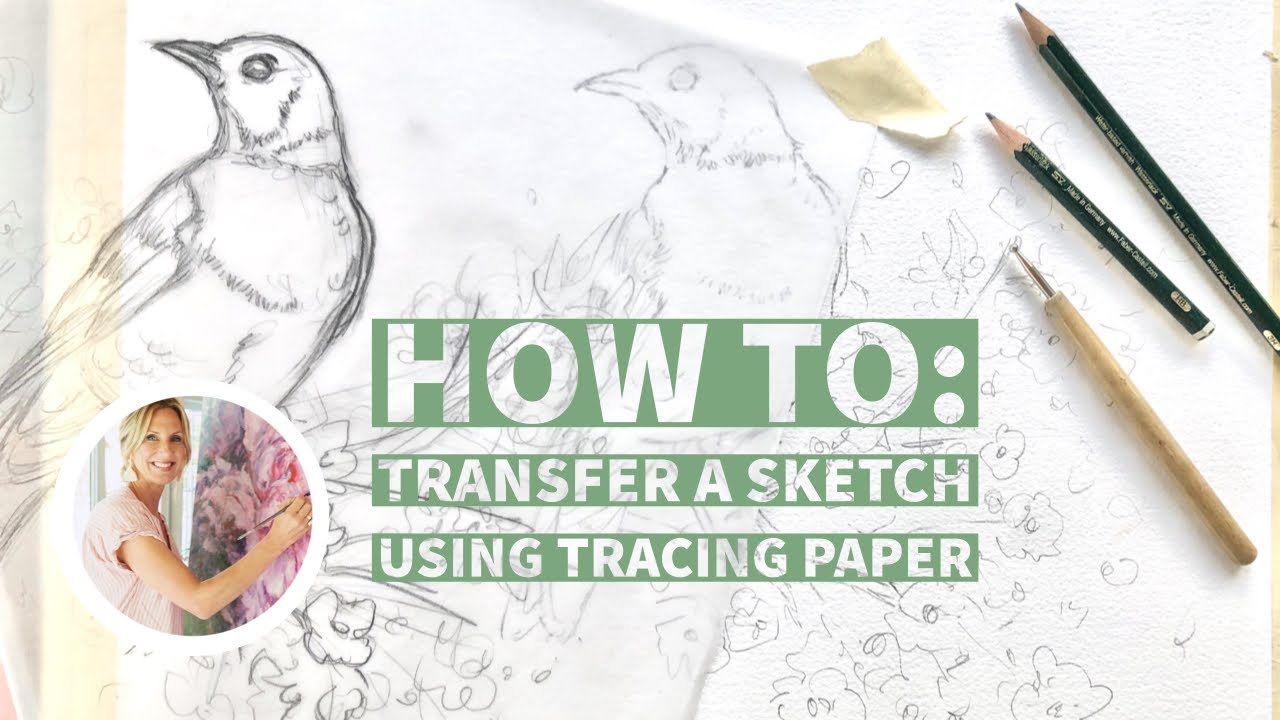 TRANSFER ANY IMAGE WITH TRACING PAPER: Tracing Paper tricks to easily  transfer drawings onto canvas 